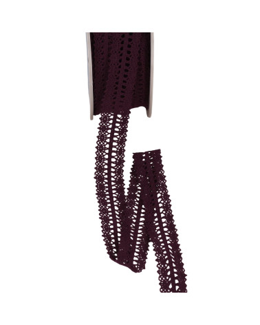 Spool 25m lace between two 25mm plum