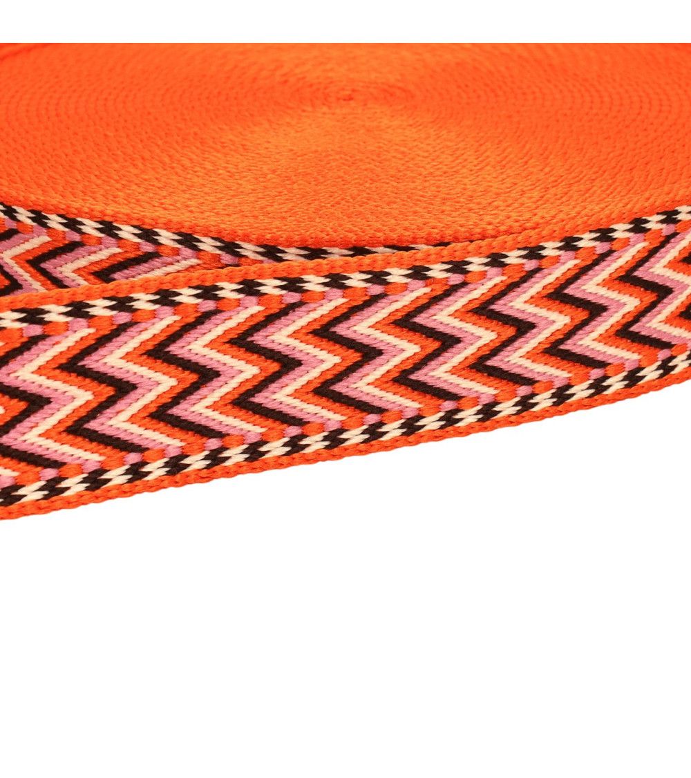 Fischgrätenarmband, 38 mm, Orange pro Meter