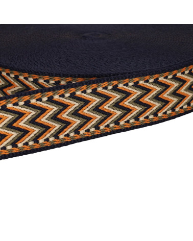 Herringbone strap 38mm salmon per meter