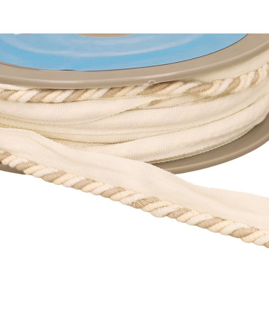 Overhang/piping cord 4mm (foot 10mm) 4mm beige/ecru per meter