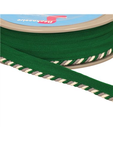Dépassant/passepoil cordon 4mm (pied 10mm) 4mm vert vif au mètre