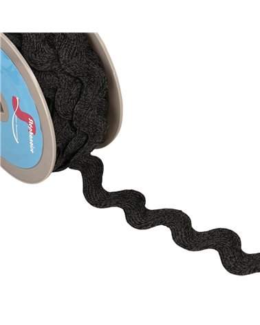 Serpentine géante chinée 33mm noir au mètre