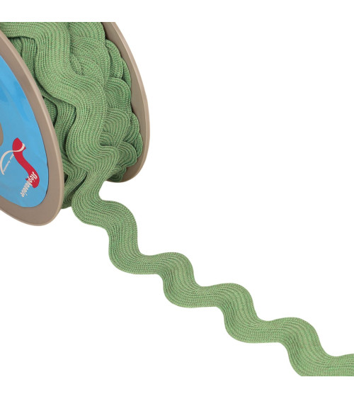 Serpentino gigante screziato da 33 mm verde kaki chiaro al metro