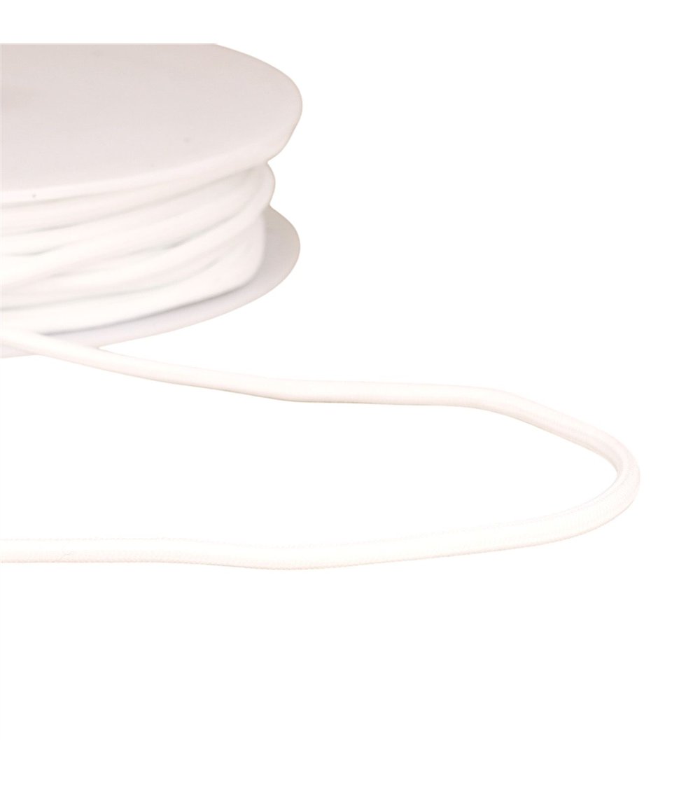 Bobine 30m cordon tressé 4,5mm blanc