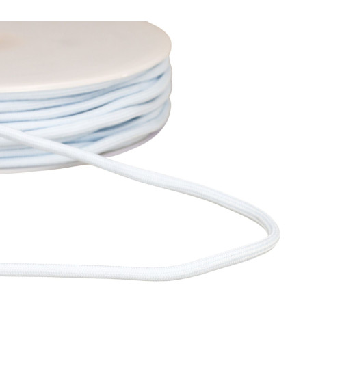 Bobina de 30m de cordón trenzado 4,5mm azul cielo