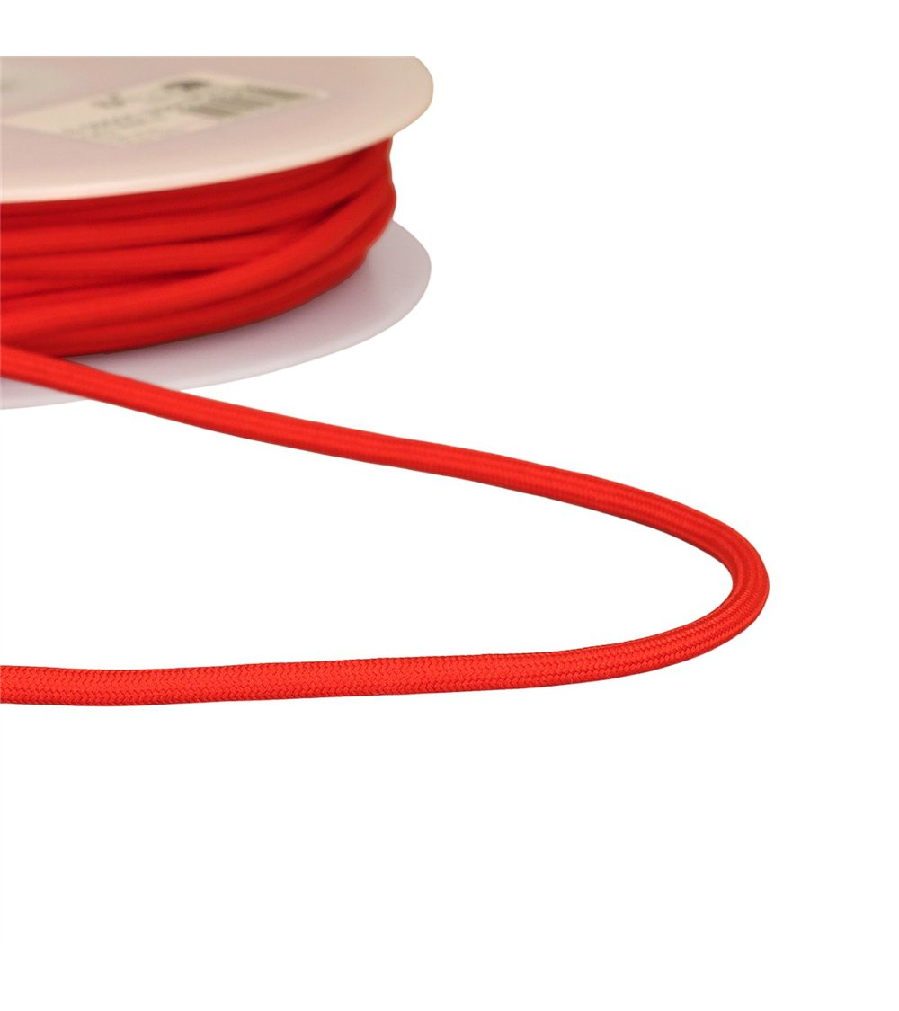 Bobine 30m cordon tressé 4,5mm rouge