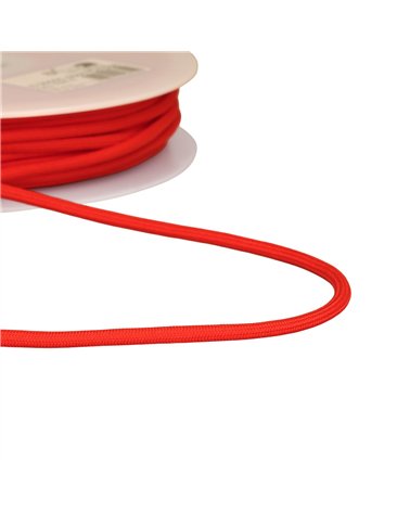 Bobine 30m cordon tressé 4,5mm rouge