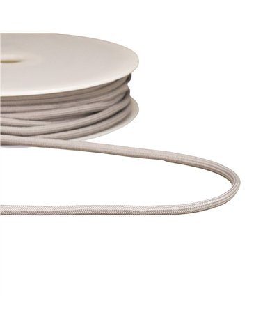 Bobine 30m cordon tressé 4,5mm grisclair