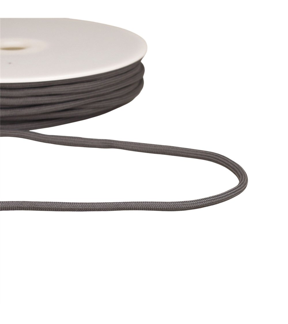 Bobine 30m cordon tressé 4,5mm gris
