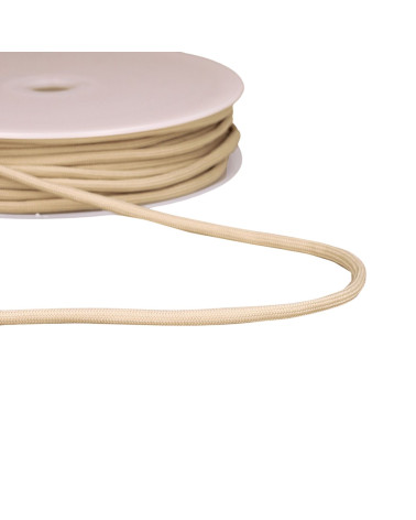 30 m Spule aus geflochtener Kordel, 4,5 mm, beige