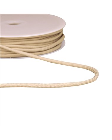 Bobine 30m cordon tressé 4,5mm beige