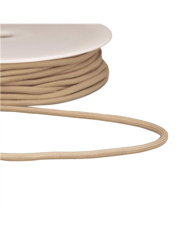 Bobine 30m cordon tressé 4,5mm beige