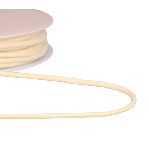 Bobina de 30m de cordón trenzado 4,5mm crudo