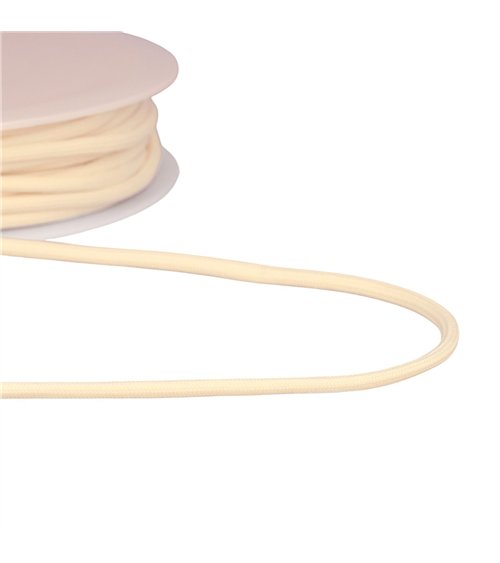 Bobine 30m cordon tressé 4,5mm ecru
