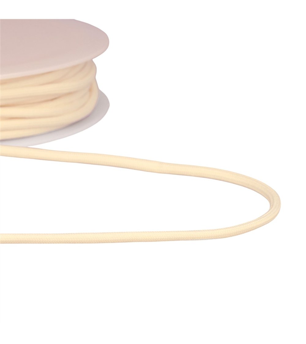 Bobine 30m cordon tressé 4,5mm ecru