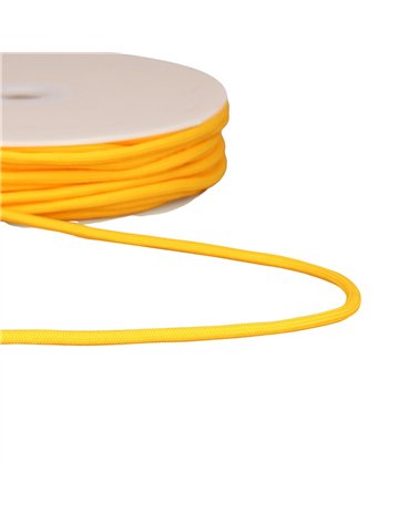 Bobine 30m cordon tressé 4,5mm jaune