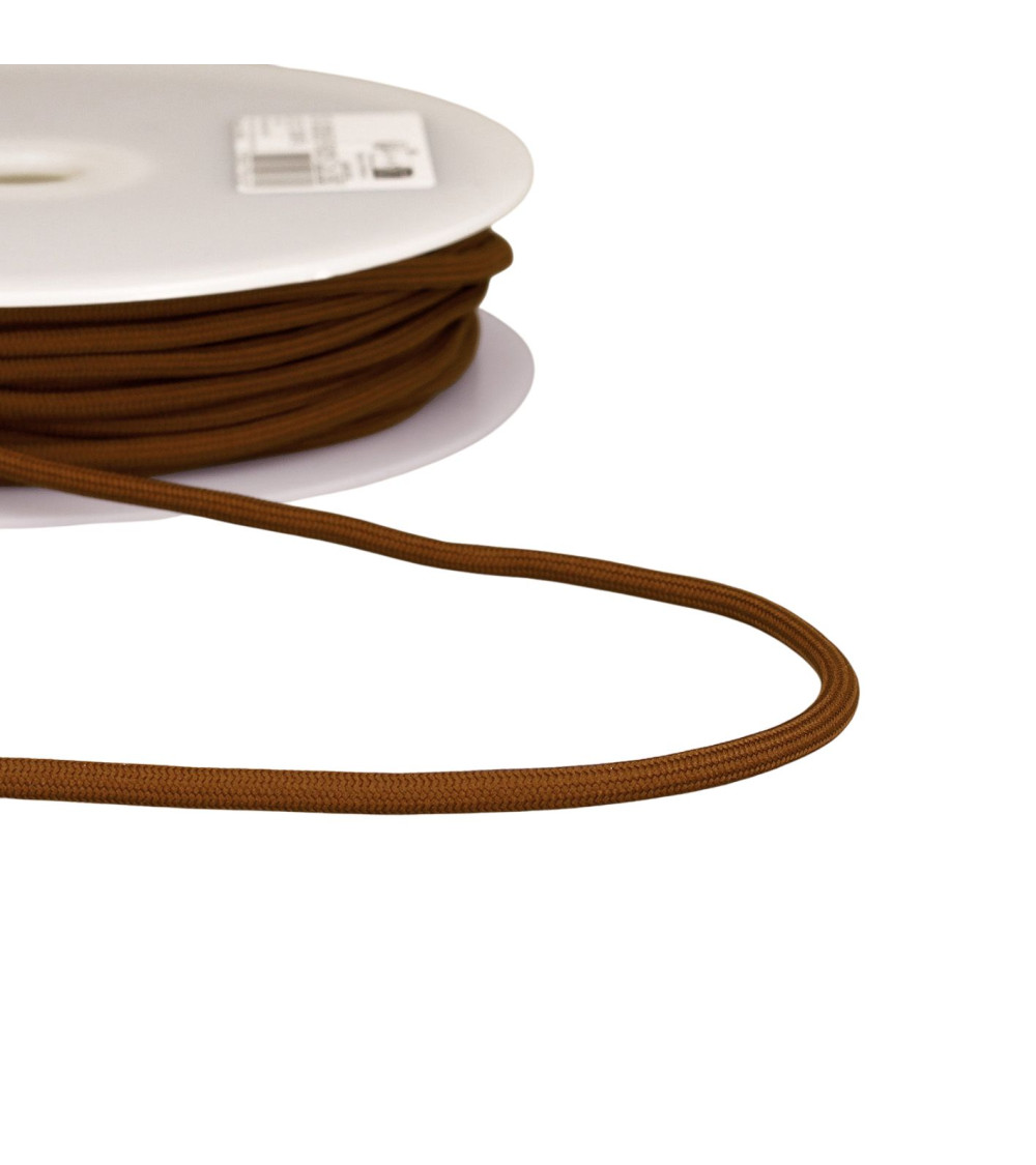 30 m Spule mit 4,5 mm braunem geflochtenem Kabel