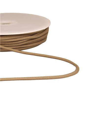 Bobine 30m cordon tressé 4,5mm marron