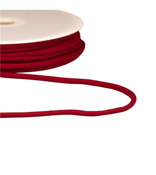 Bobine 30m cordon tressé 4,5mm rouge