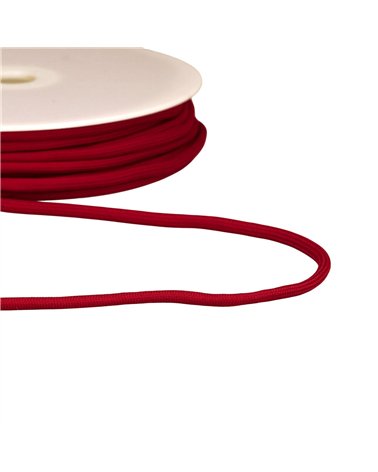 Bobine 30m cordon tressé 4,5mm rouge