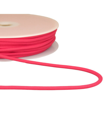 Bobina da 30 m di cordoncino intrecciato da 4,5 mm rosa