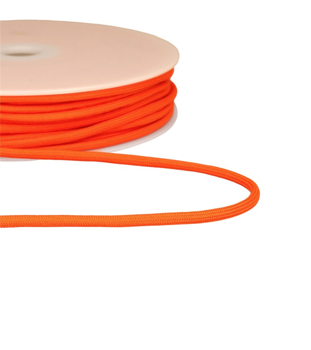 Bobine 30m cordon tressé 4,5mm orange