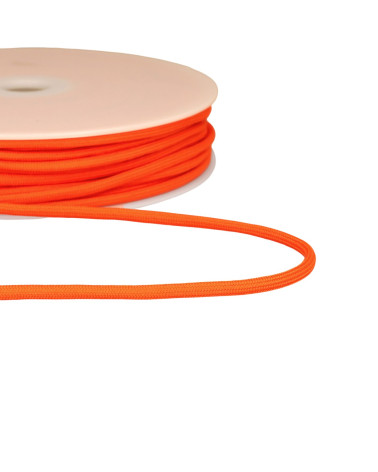 Bobina de 30m de cordón trenzado de 4,5mm naranja.