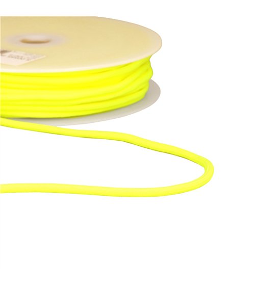 Bobine 30m cordon tressé 4,5mm jaunefluo