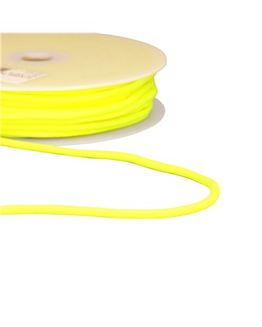 Bobine 30m cordon tressé 4,5mm jaunefluo