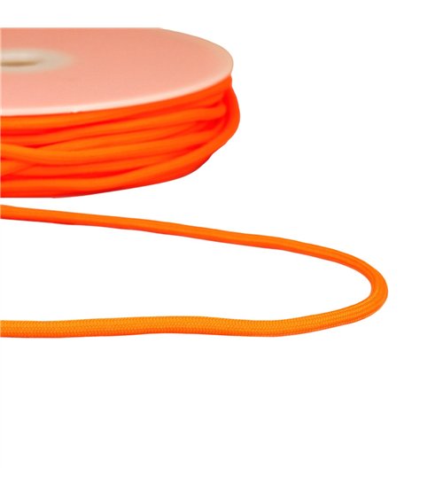 Bobine 30m cordon tressé 4,5mm orangefluo