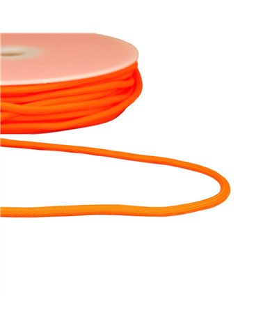 Bobine 30m cordon tressé 4,5mm orangefluo