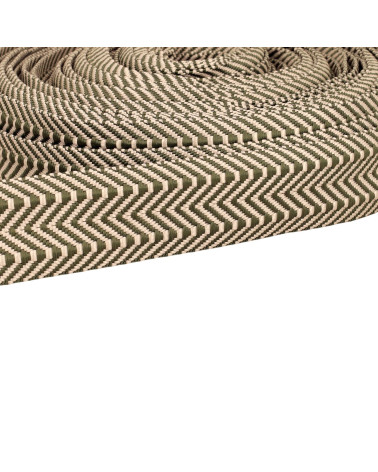 15m reel double herringbone webbing 38mm green