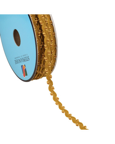 25-m-Rolle, gewellt, Serpentin, 10 mm, Beige