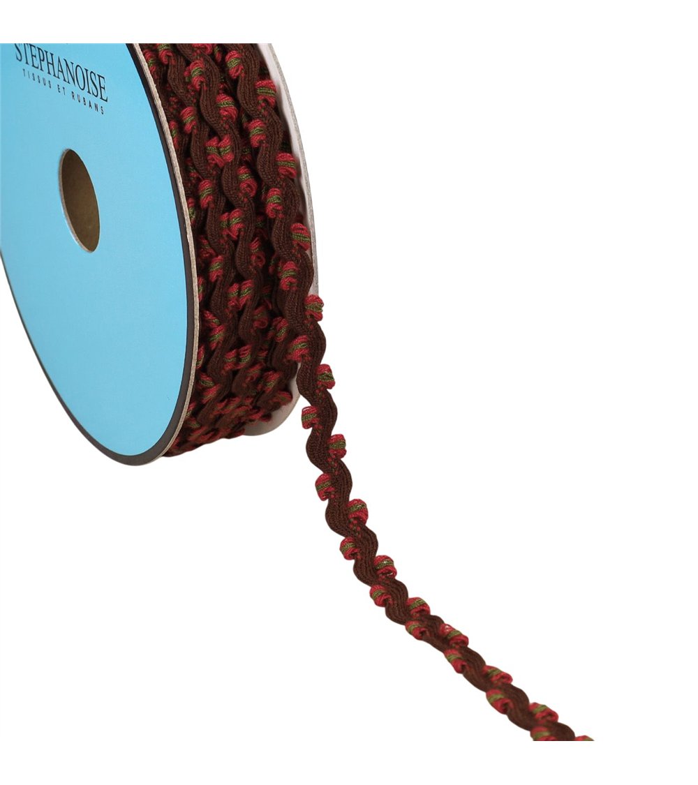 Bobine 25m serpentine festonnée 10mm violet