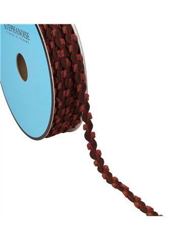 Bobine 25m serpentine festonnée 10mm violet