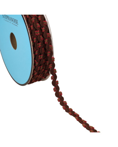 Carrete 25m serpentina festoneada 10mm violeta