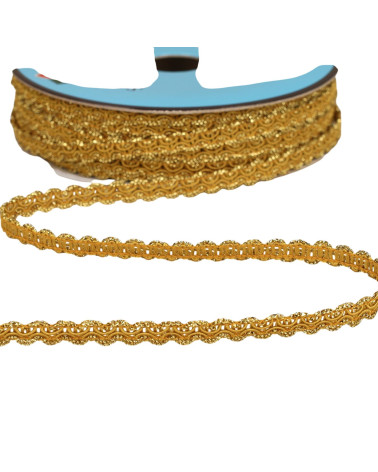 25m reel of metallic croquet braid 8mm orange