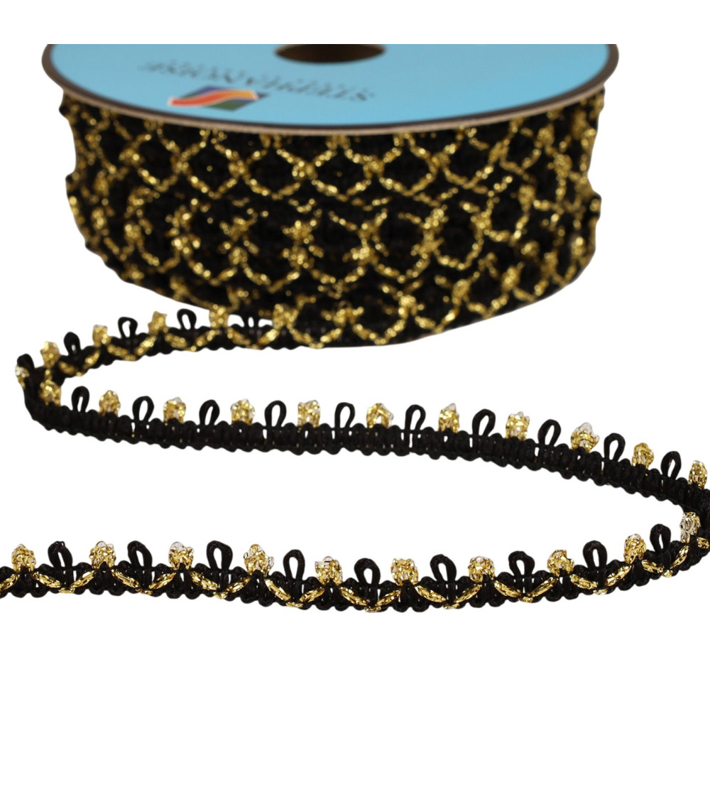 25m reel with metal loop braid 10mm black