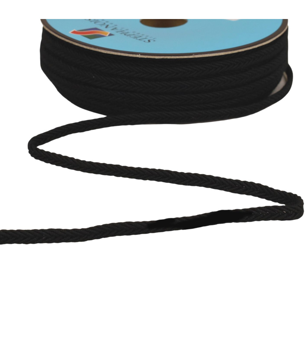 25m reel herringbone braid 6mm black