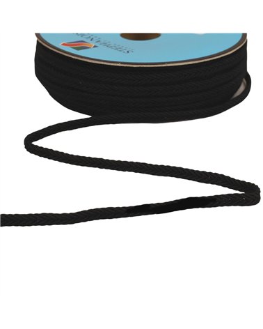 Bobine 25m galon chevrons 6mm noir