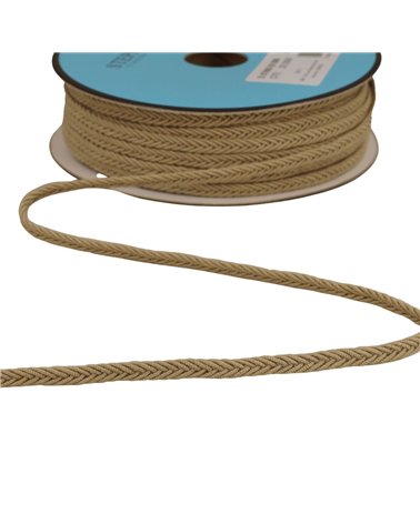 Bobine 25m galon chevrons 6mm beige