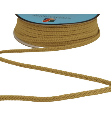 Bobina de 25m de trenza espiga beige de 6mm