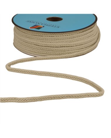 Bobine 25m galon chevrons 6mm ecru