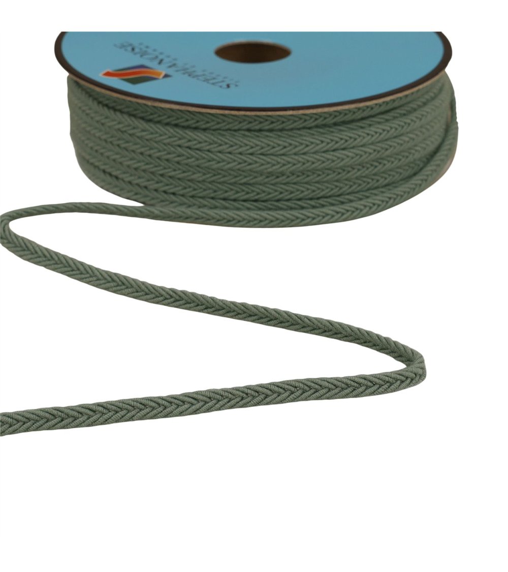 Bobine 25m galon chevrons 6mm vert
