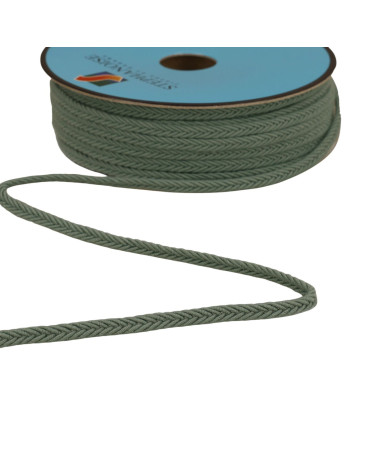 Bobina da 25 m di treccia a spina di pesce verde da 6 mm