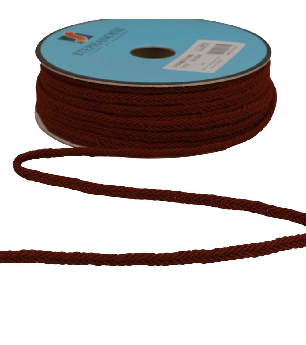Bobine 25m galon chevrons 6mm rouge