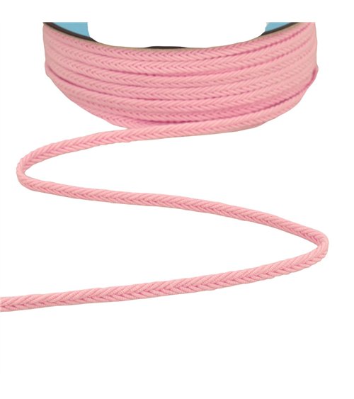 Bobine 25m galon chevrons 6mm rose