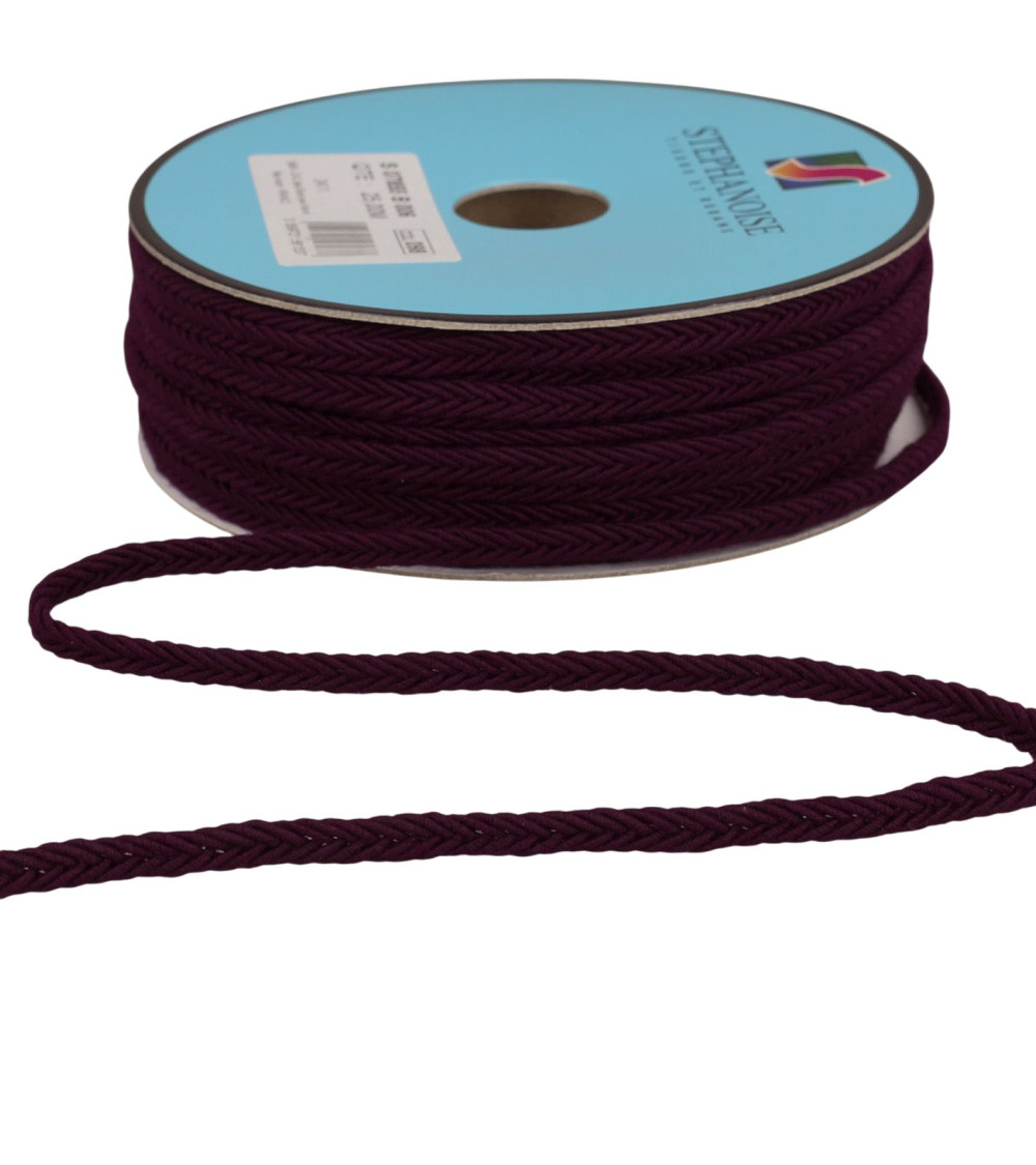 25-m-Rolle mit 6 mm dickem, violettem Fischgrätengeflecht