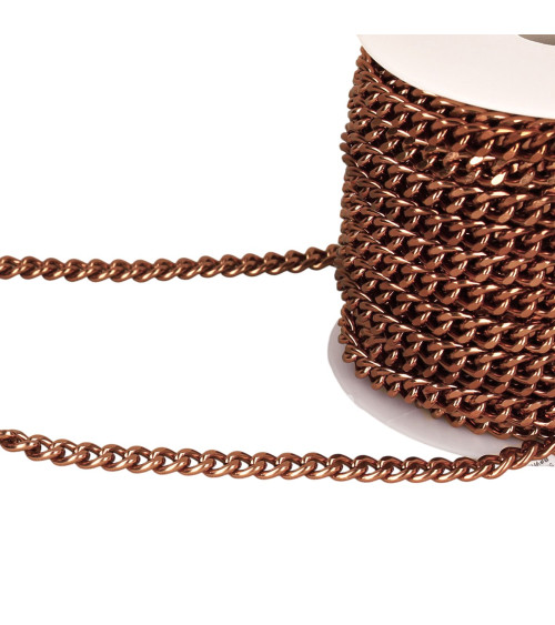 15m reel 7mm aluminum chain orange