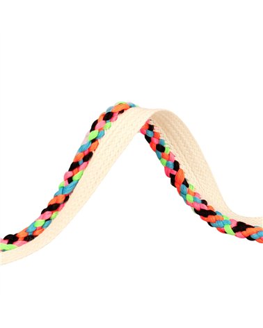 Depassant Multicolore 13mm beige au mètre